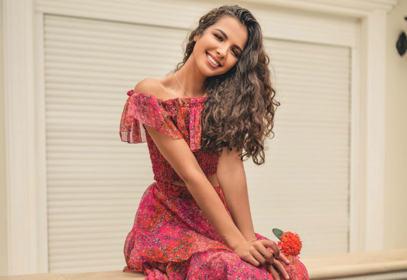 Woman posing for a photo