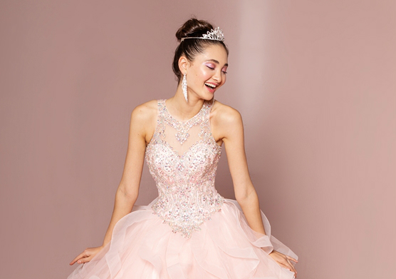 Quinceanera hairstyle and makeup