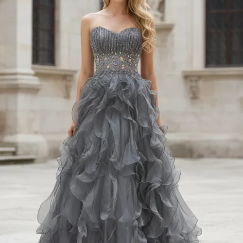 gl1026-silver-4-high-low-prom-pageant-gala-red-carpet-organza-beads-jewel-open-back-zipper-strapless-sweetheart-a-line-ruffle
