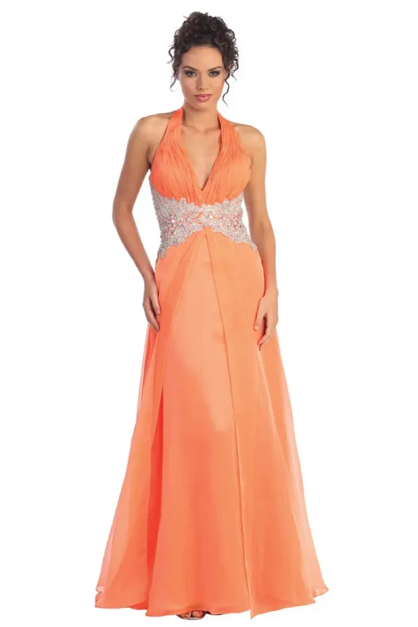 gl1046-coral-1-floor-length-prom-pageant-gala-red-carpet-satin-jewel-open-back-zipper-sleeveless-halter-a-line