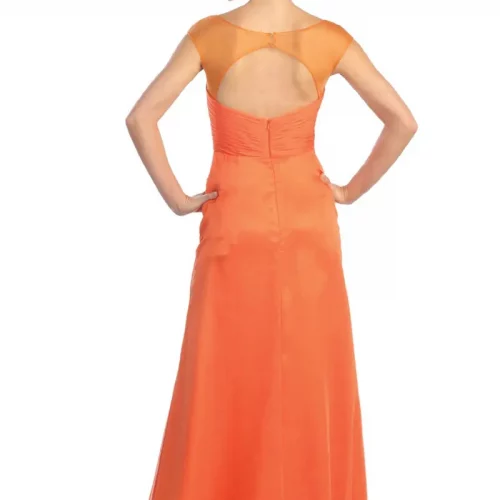 gl1088-orange-2-floor-length-prom-pageant-mother-of-bride-gala-red-carpet-chiffon-beads-sheer-back-open-back-zipper-sleeveless-illusion-sweetheart-a-line-slit-pleated