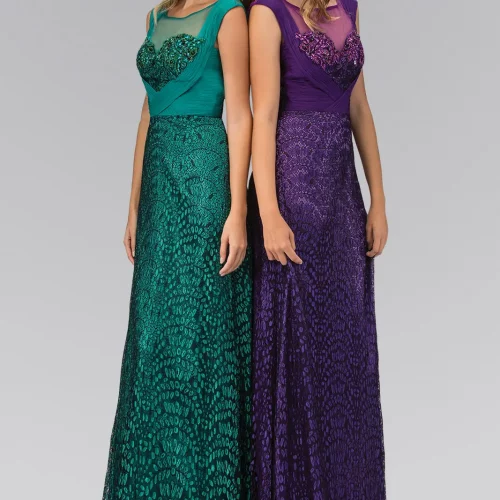 gl1089-green-1-floor-length-prom-pageant-mother-of-bride-gala-red-carpet-lace-applique-beads-sheer-back-zipper-cap-sleeve-illusion-sweetheart-a-line-pleated