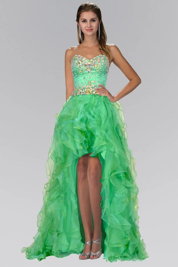 gl1098-emerald-green-1-high-low-prom-pageant-quinceanera-gala-red-carpet-organza-jewel-open-back-corset-strapless-sweetheart-a-line