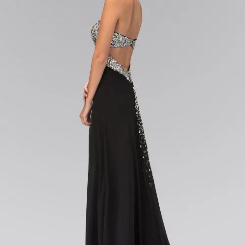 gl1151-black-2-long-prom-pageant-gala-red-carpet-chiffon-jewel-open-back-zipper-strapless-sweetheart-a-line