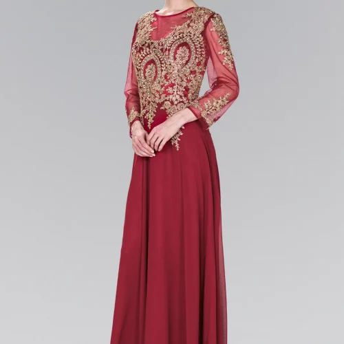 gl1368-burgundy-1-floor-length-mother-of-bride-chiffon-mesh-embroidery-sheer-back-zipper-three-quarter-sleeve-boat-neck-mermaid-trumpet