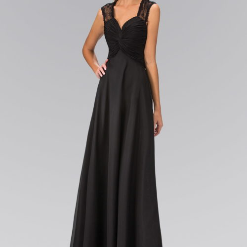 gl1376-black-1-floor-length-prom-pageant-bridesmaids-lace-open-back-zipper-sleeveless-v-neck-empire-ruched