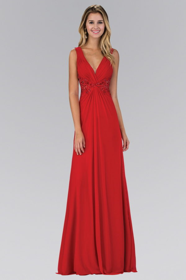 gl1377-red-1-floor-length-prom-pageant-bridesmaids-mother-of-bride-lace-beads-covered-back-zipper-sleeveless-v-neck-empire-ruched