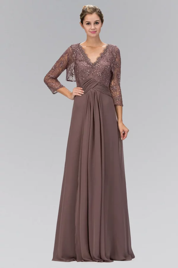 gl1397-mocha-1-floor-length-mother-of-bride-lace-sequin-open-back-zipper-three-quarter-sleeve-v-neck-empire-bolero