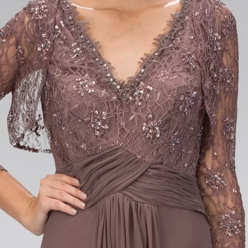 gl1397-mocha-3-floor-length-mother-of-bride-lace-sequin-open-back-zipper-three-quarter-sleeve-v-neck-empire-bolero