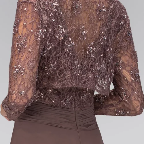 gl1397-mocha-4-floor-length-mother-of-bride-lace-sequin-open-back-zipper-three-quarter-sleeve-v-neck-empire-bolero