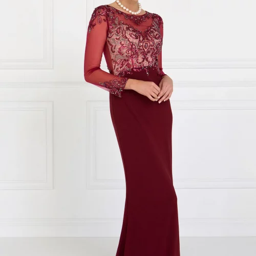 gl1506-burgundy-2-long-mother-of-bride-red-carpet-jersey-beads-jewel-sheer-back-zipper-long-sleeve-illusion-sweetheart-mermaid-trumpet