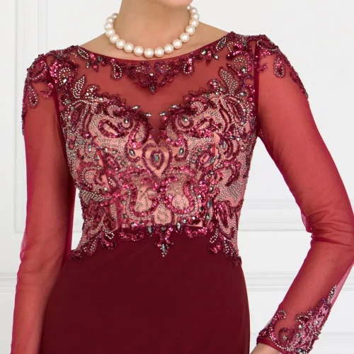 gl1506-burgundy-3-long-mother-of-bride-red-carpet-jersey-beads-jewel-sheer-back-zipper-long-sleeve-illusion-sweetheart-mermaid-trumpet