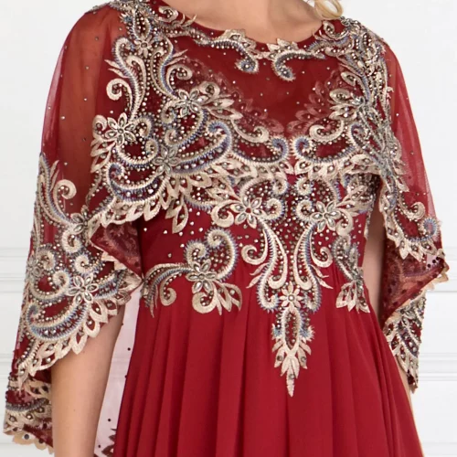gl1527-burgundy-4-long-prom-pageant-mother-of-bride-gala-red-carpet-chiffon-embroidery-jewel-covered-back-zipper-cape-sleeve-crew-neck-a-line