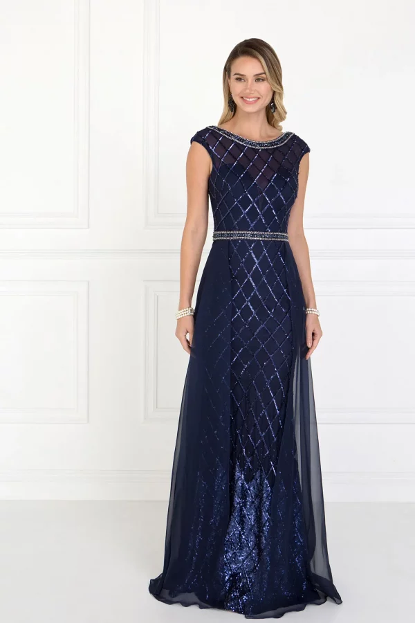 gl1577-navy-1-long-prom-pageant-mother-of-bride-gala-red-carpet-chiffon-beads-jewel-sequin-open-back-zipper-cap-sleeve-boat-neck-empire