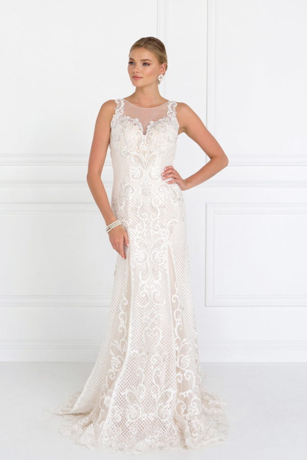 ivory lace sweetheart mermaid wedding dress