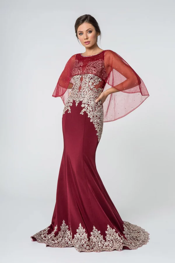 gl1595-burgundy-1-long-prom-pageant-mother-of-bride-gala-red-carpet-rome-jersey-embroidery-jewel-sheer-back-cape-sleeve-boat-neck-mermaid-trumpet