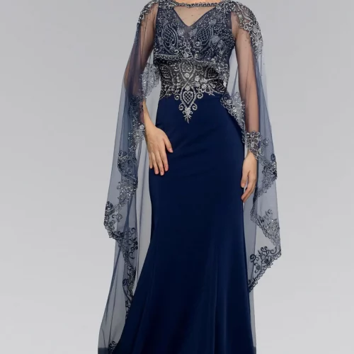 gl1596-navy-1-floor-length-prom-pageant-mother-of-bride-gala-red-carpet-rome-jersey-applique-beads-metallic-sheer-back-zipper-sleeveless-v-neck-mermaid-trumpet-cape
