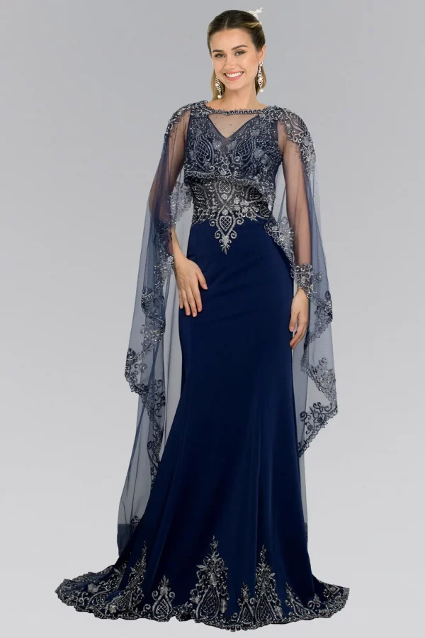 gl1596-navy-1-floor-length-prom-pageant-mother-of-bride-gala-red-carpet-rome-jersey-applique-beads-metallic-sheer-back-zipper-sleeveless-v-neck-mermaid-trumpet-cape