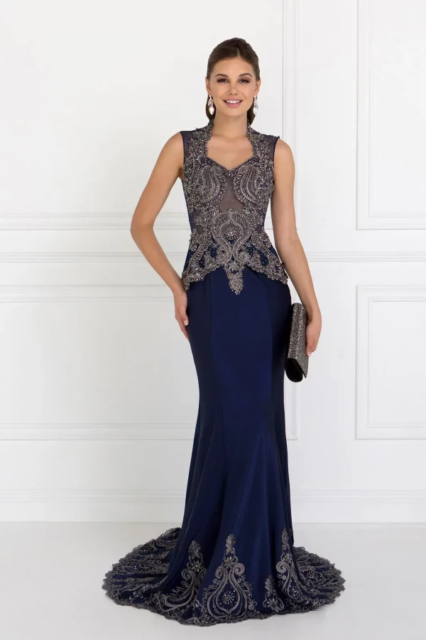 gl1598-navy-1-long-prom-pageant-mother-of-bride-gala-red-carpet-rome-jersey-embroidery-metallic-jewel-sheer-back-sleeveless-mermaid-trumpet