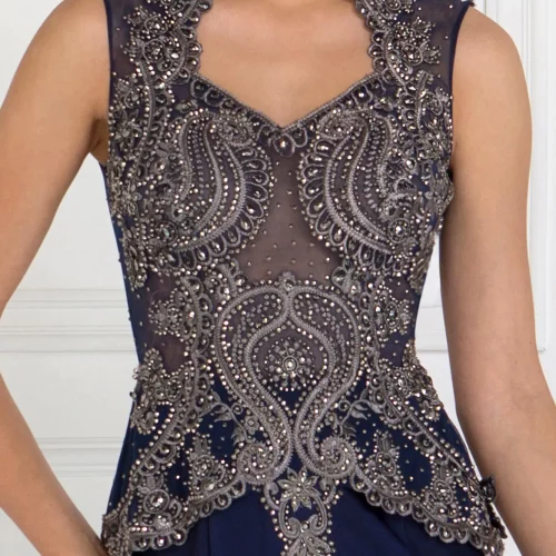 gl1598-navy-3-long-prom-pageant-mother-of-bride-gala-red-carpet-rome-jersey-embroidery-metallic-jewel-sheer-back-sleeveless-mermaid-trumpet