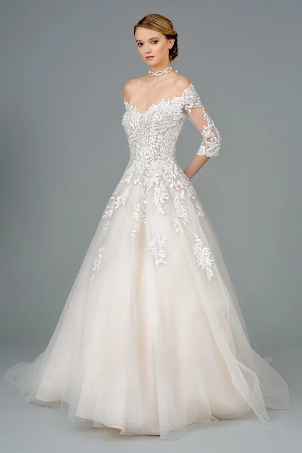 gl1803-ivory-cream-1-tail-wedding-gowns-mesh-beads-embroidery-jewel-sequin-glitter-sheer-back-zipper-button-closure-half-sleeve-v-neck-ball-gown