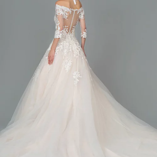 gl1803-ivory-cream-2-tail-wedding-gowns-mesh-beads-embroidery-jewel-sequin-glitter-sheer-back-zipper-button-closure-half-sleeve-v-neck-ball-gown
