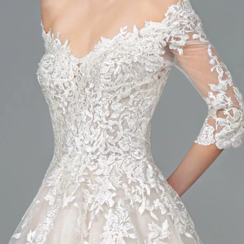 gl1803-ivory-cream-3-tail-wedding-gowns-mesh-beads-embroidery-jewel-sequin-glitter-sheer-back-zipper-button-closure-half-sleeve-v-neck-ball-gown
