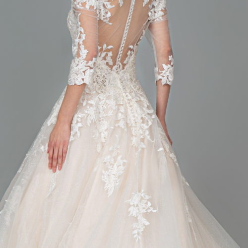 gl1803-ivory-cream-4-tail-wedding-gowns-mesh-beads-embroidery-jewel-sequin-glitter-sheer-back-zipper-button-closure-half-sleeve-v-neck-ball-gown