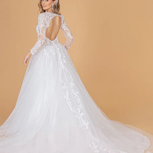 gl1804-white-2-tail-wedding-gowns-mesh-beads-embroidery-jewel-zipper-cut-out-back-button-closure-long-sleeve-illusion-v-neck-a-line