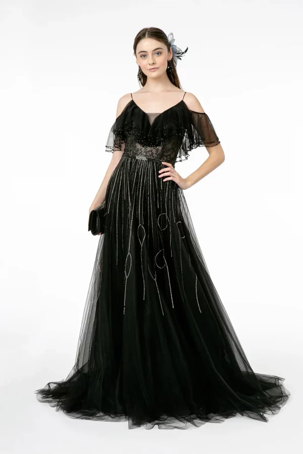gl1809-black-1-long-prom-pageant-gala-mesh-jewel-sheer-back-zipper-cut-away-shoulder-illusion-v-neck-a-line