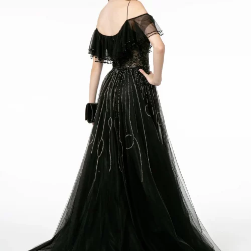 gl1809-black-2-long-prom-pageant-gala-mesh-jewel-sheer-back-zipper-cut-away-shoulder-illusion-v-neck-a-line