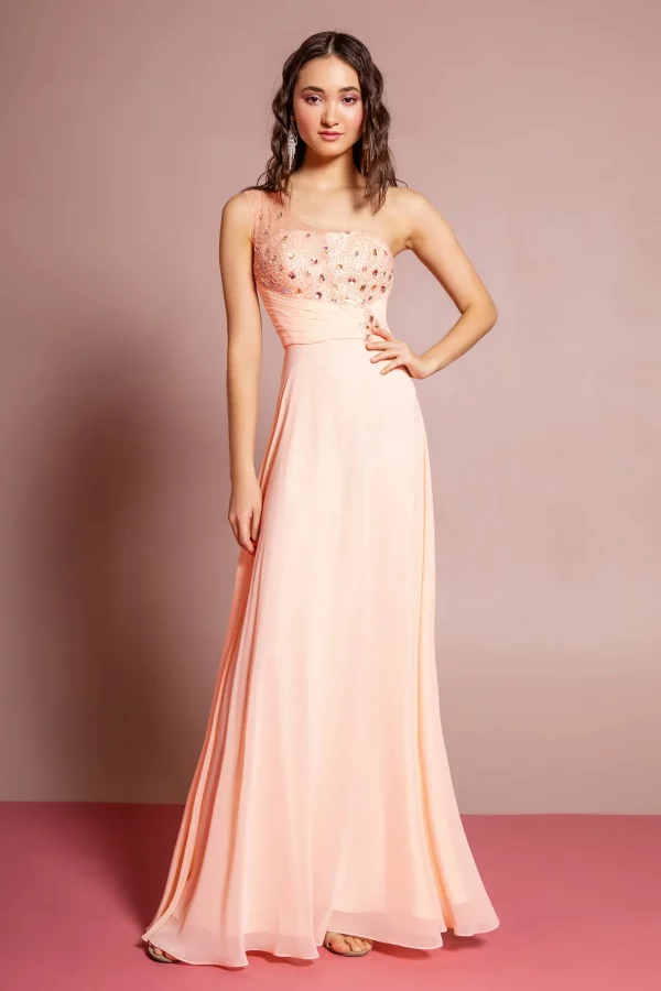 gl2021-peach-1-long-prom-pageant-bridesmaids-gala-red-carpet-chiffon-beads-jewel-open-back-zipper-one-shoulder-asymmetric-a-line