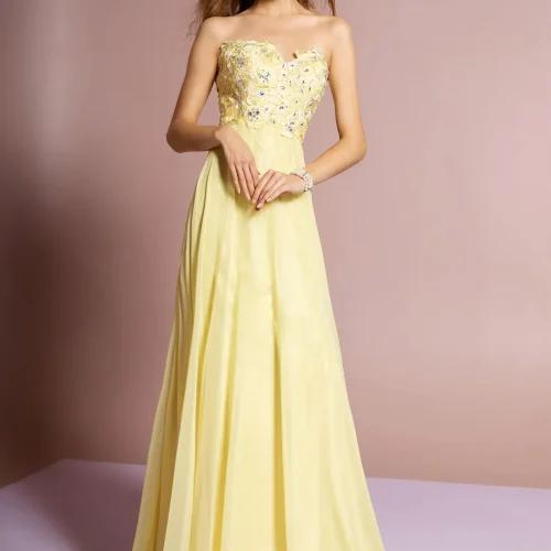 gl2049-yellow-1-floor-length-prom-pageant-bridesmaids-gala-red-carpet-lace-jewel-open-back-zipper-strapless-sweetheart-a-line