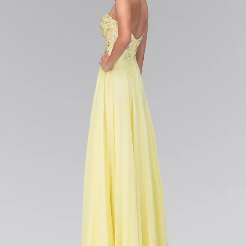 gl2049-yellow-2-floor-length-prom-pageant-bridesmaids-gala-red-carpet-lace-jewel-open-back-zipper-strapless-sweetheart-a-line
