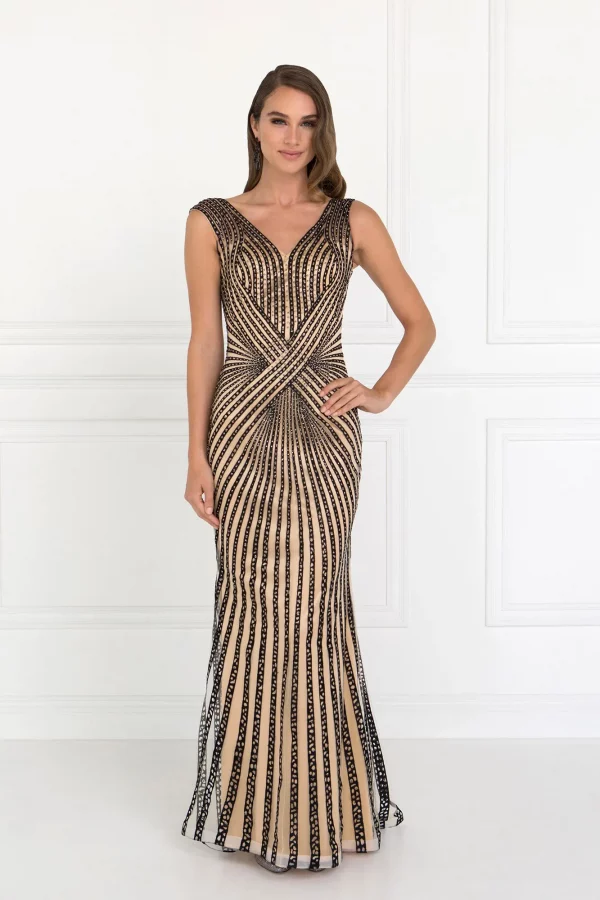 gl2053-black-nude-1-floor-length-prom-pageant-mother-of-bride-gala-red-carpet-jersey-embroidery-jewel-open-back-zipper-sleeveless-v-neck-mermaid-trumpet