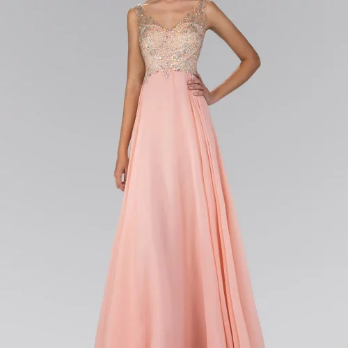 gl2116-peach-1-floor-length-prom-pageant-gala-red-carpet-chiffon-beads-jewel-open-back-zipper-sleeveless-v-neck-a-line