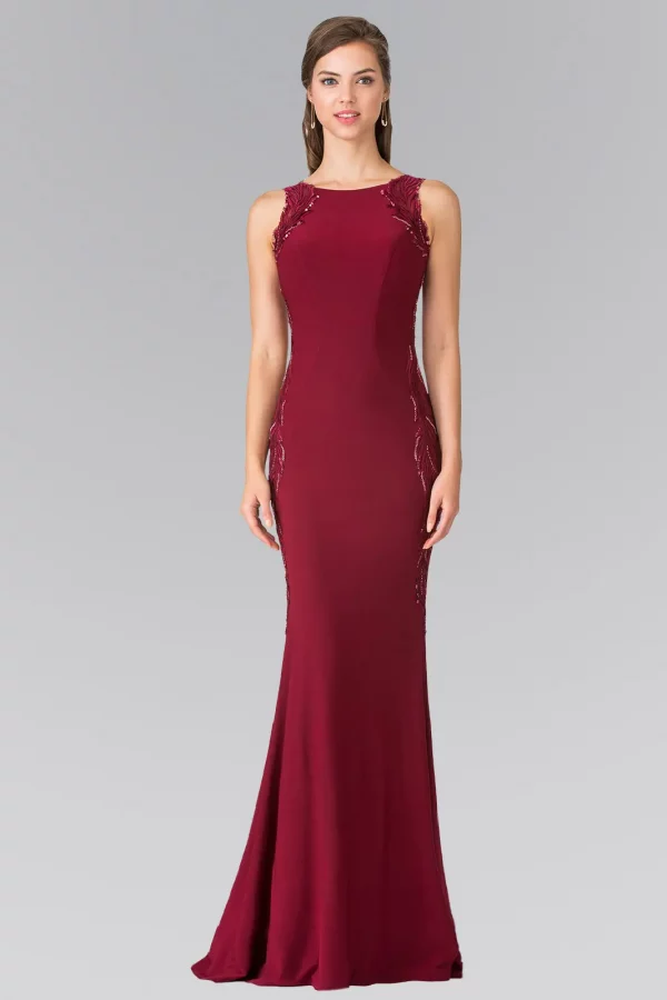gl2222-burgundy-1-long-prom-pageant-mother-of-bride-gala-red-carpet-jersey-embroidery-sequin-sheer-back-cut-out-back-sleeveless-boat-neck-mermaid-trumpet