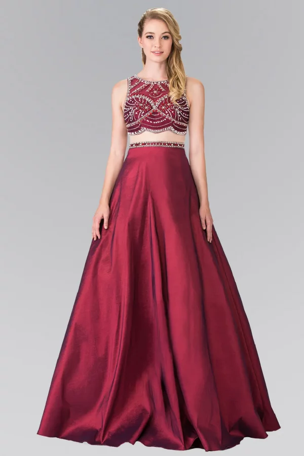 gl2250-burgundy-1-floor-length-prom-pageant-quinceanera-gala-red-carpet-taffeta-beads-jewel-sequin-sheer-back-zipper-sleeveless-boat-neck-a-line-two-piece