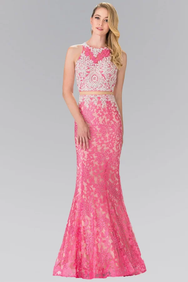 gl2271-pink-1-floor-length-prom-pageant-gala-red-carpet-lace-beads-sheer-back-zipper-sleeveless-high-neck-mock-two-piece-two-piece