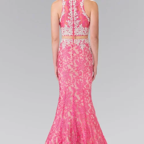gl2271-pink-2-floor-length-prom-pageant-gala-red-carpet-lace-beads-sheer-back-zipper-sleeveless-high-neck-mock-two-piece-two-piece