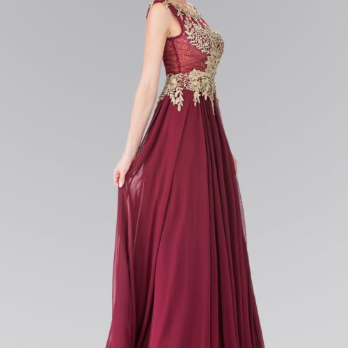 gl2288-burgundy-1-long-prom-pageant-mother-of-bride-gala-red-carpet-chiffon-lace-beads-sheer-back-zipper-sleeveless-crew-neck-a-line-floral
