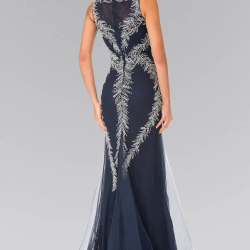 gl2289-navy-2-floor-length-prom-pageant-mother-of-bride-gala-red-carpet-lace-jewel-sheer-back-zipper-sleeveless-boat-neck-mermaid-trumpet
