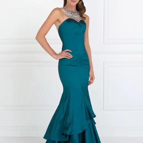 gl2290-teal-1-floor-length-prom-pageant-gala-red-carpet-taffeta-beads-jewel-sheer-back-sleeveless-high-neck-mermaid-trumpet-two-piece