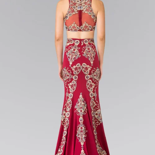 gl2296-burgundy-2-tail-prom-pageant-red-carpet-rome-jersey-beads-embroidery-sheer-back-zipper-sleeveless-high-neck-mermaid-trumpet-two-piece