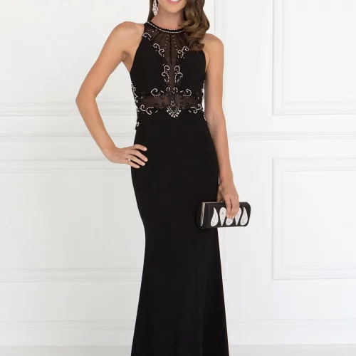 gl2298-black-1-floor-length-prom-pageant-mother-of-bride-gala-red-carpet-rome-jersey-beads-jewel-sheer-back-zipper-sleeveless-high-neck-mermaid-trumpet