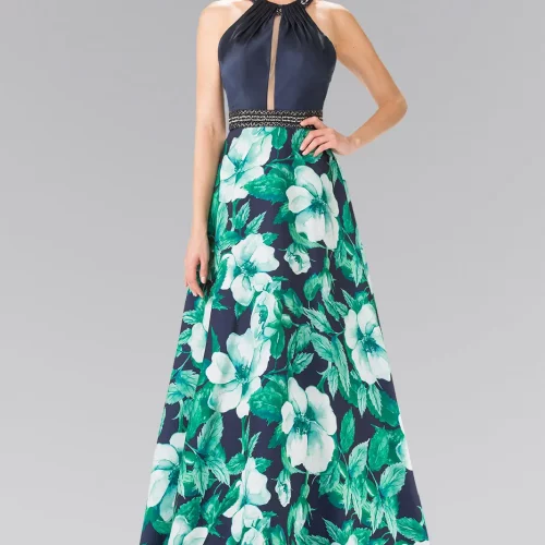 gl2302-green-navy-1-floor-length-prom-pageant-gala-red-carpet-mikado-beads-jewel-open-back-zipper-sleeveless-halter-a-line-floral