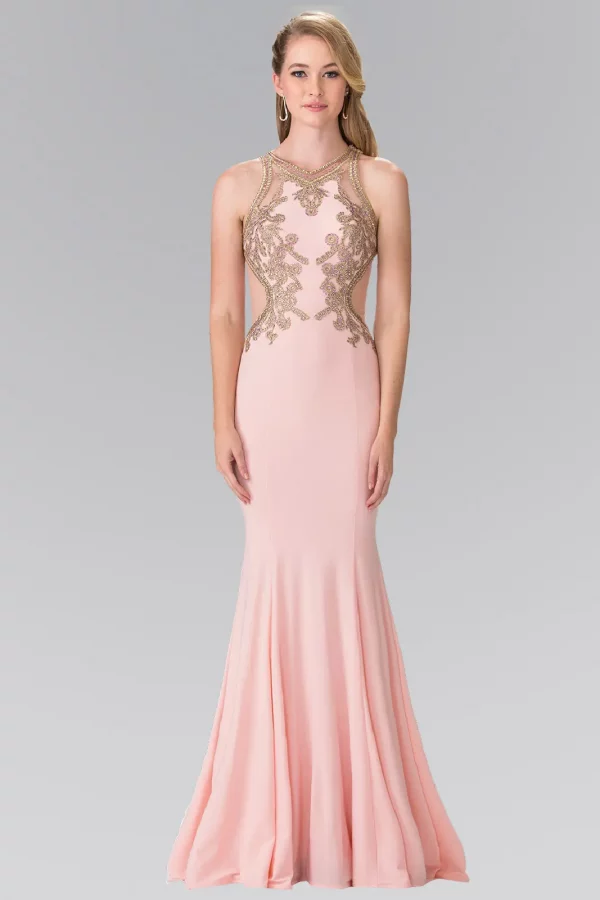 gl2321-coral-1-long-prom-pageant-gala-red-carpet-rome-jersey-beads-embroidery-sheer-back-sleeveless-high-neck-mermaid-trumpet