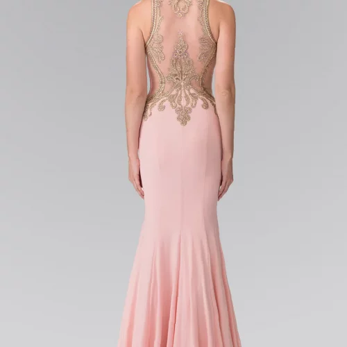 gl2321-coral-2-long-prom-pageant-gala-red-carpet-rome-jersey-beads-embroidery-sheer-back-sleeveless-high-neck-mermaid-trumpet