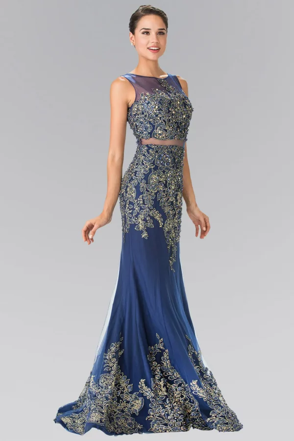 gl2338-navy-1-long-prom-pageant-gala-red-carpet-jersey-mesh-beads-embroidery-covered-back-zipper-sleeveless-boat-neck-mermaid-trumpet-two-piece