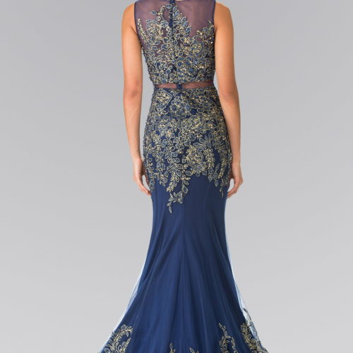 gl2338-navy-2-long-prom-pageant-gala-red-carpet-jersey-mesh-beads-embroidery-covered-back-zipper-sleeveless-boat-neck-mermaid-trumpet-two-piece
